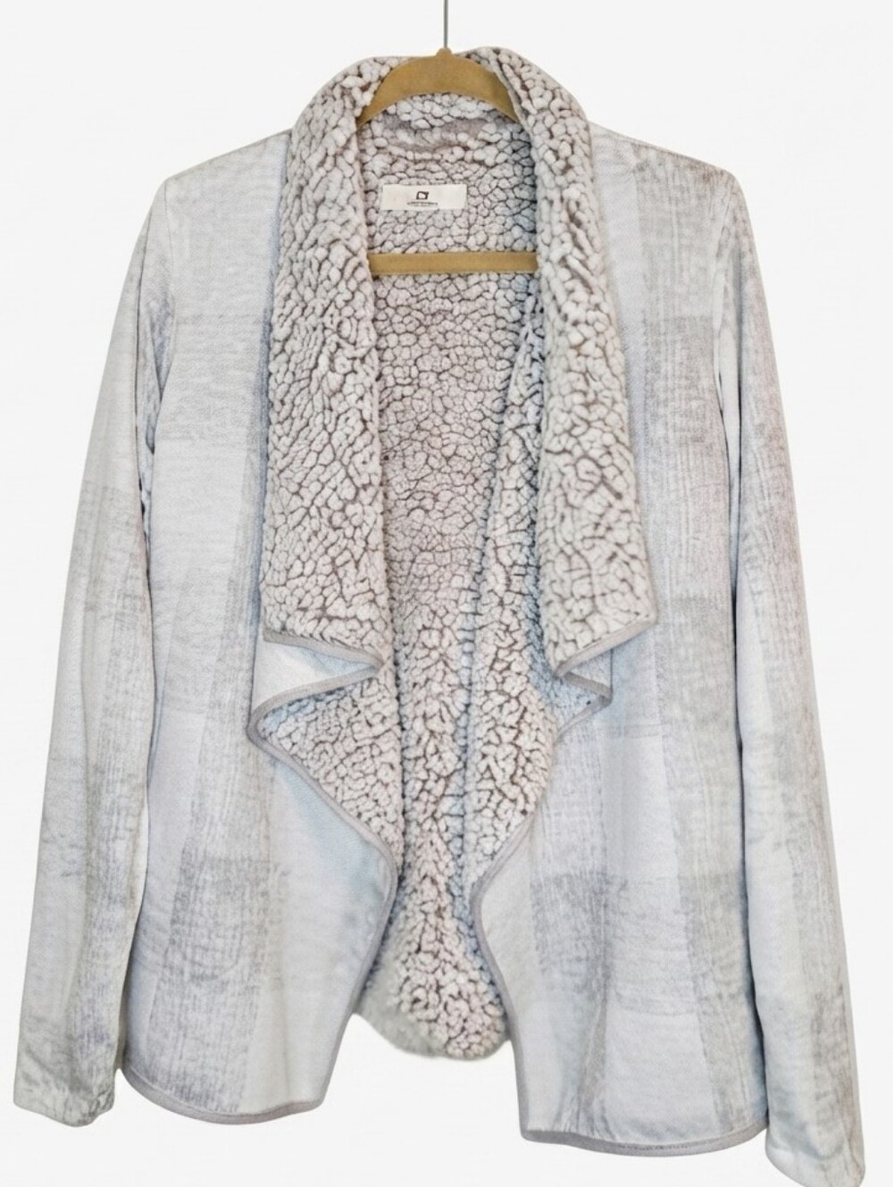 Thread & Supply Light Gray Teddy Jacket #45